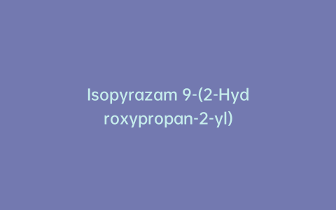 Isopyrazam 9-(2-Hydroxypropan-2-yl)