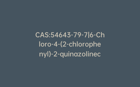 CAS:54643-79-7|6-Chloro-4-(2-chlorophenyl)-2-quinazolinecarboxylic Acid
