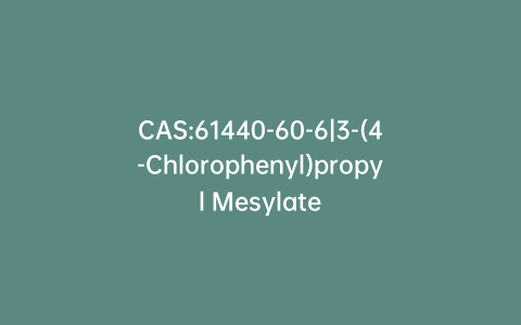 CAS:61440-60-6|3-(4-Chlorophenyl)propyl Mesylate