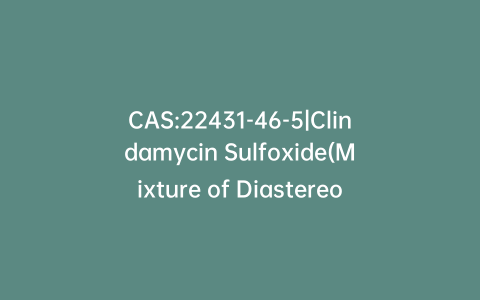 CAS:22431-46-5|Clindamycin Sulfoxide(Mixture of Diastereomers)