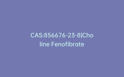 CAS:856676-23-8|Choline Fenofibrate