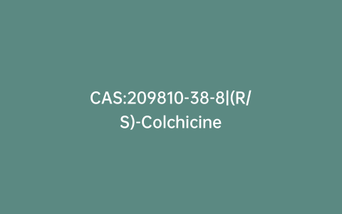 CAS:209810-38-8|(R/S)-Colchicine