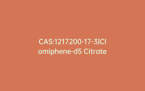 CAS:1217200-17-3|Clomiphene-d5 Citrate