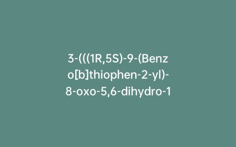 3-(((1R,5S)-9-(Benzo[b]thiophen-2-yl)-8-oxo-5,6-dihydro-1H-1,5-methanopyrido[1,2-a][1,5]diazocin-3(2H,4H,8H)-yl)methyl)benzonitrile