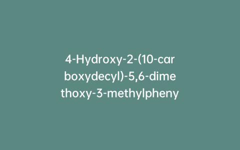 4-Hydroxy-2-(10-carboxydecyl)-5,6-dimethoxy-3-methylphenyl β-D-Glucuronide