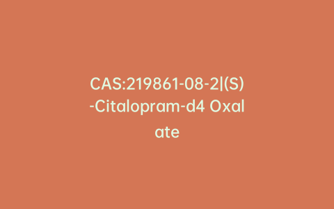 CAS:219861-08-2|(S)-Citalopram-d4 Oxalate