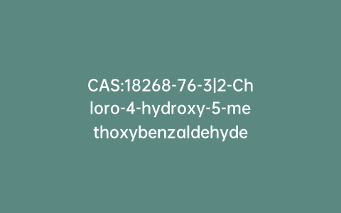 CAS:18268-76-3|2-Chloro-4-hydroxy-5-methoxybenzaldehyde