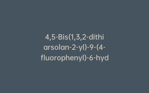 4,5-Bis(1,3,2-dithiarsolan-2-yl)-9-(4-fluorophenyl)-6-hydroxy-3H-xanthen-3-one