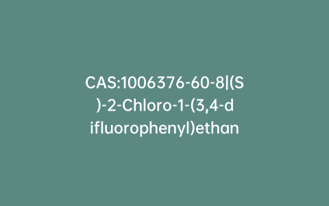 CAS:1006376-60-8|(S)-2-Chloro-1-(3,4-difluorophenyl)ethanol