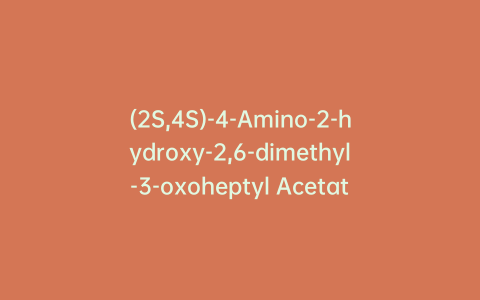 (2S,4S)-4-Amino-2-hydroxy-2,6-dimethyl-3-oxoheptyl Acetate Trifluoroacetic Acid Salt