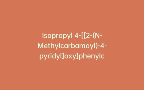 Isopropyl 4-[[2-(N-Methylcarbamoyl)-4-pyridyl]oxy]phenylcarbamate-d4