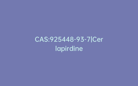 CAS:925448-93-7|Cerlapirdine