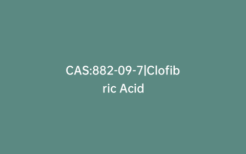 CAS:882-09-7|Clofibric Acid