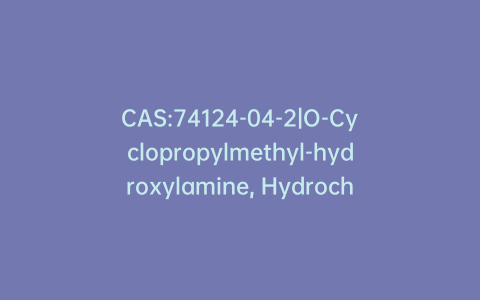 CAS:74124-04-2|O-Cyclopropylmethyl-hydroxylamine, Hydrochloride