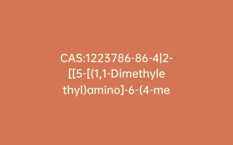 CAS:1223786-86-4|2-[[5-[(1,1-Dimethylethyl)amino]-6-(4-methylphenyl)imidazo[2,1-b]-1,3,4-thiadiazol-2-yl]methylamino]-N-[3-(2-methyl-1-piperidinyl)propyl]-acetamide