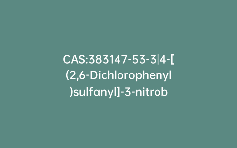 CAS:383147-53-3|4-[(2,6-Dichlorophenyl)sulfanyl]-3-nitrobenzenecarbaldehyde O-methyloxime