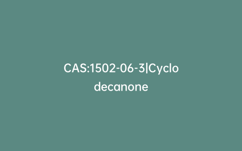 CAS:1502-06-3|Cyclodecanone