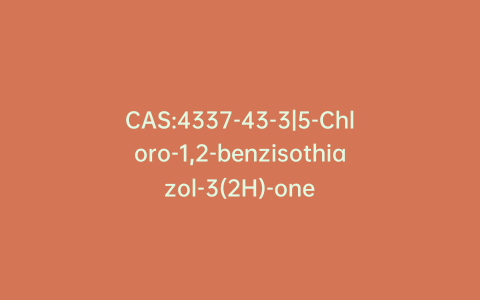 CAS:4337-43-3|5-Chloro-1,2-benzisothiazol-3(2H)-one