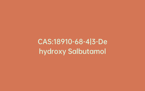 CAS:18910-68-4|3-Dehydroxy Salbutamol