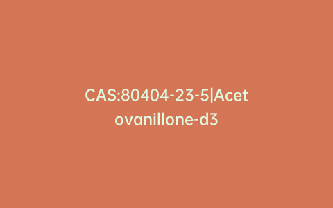 CAS:80404-23-5|Acetovanillone-d3