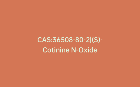 CAS:36508-80-2|(S)-Cotinine N-Oxide