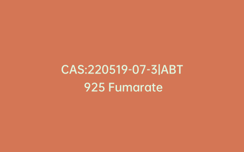 CAS:220519-07-3|ABT 925 Fumarate