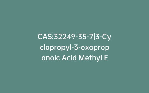 CAS:32249-35-7|3-Cyclopropyl-3-oxopropanoic Acid Methyl Ester
