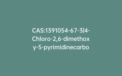 CAS:1391054-67-3|4-Chloro-2,6-dimethoxy-5-pyrimidinecarboxaldehyde-13C