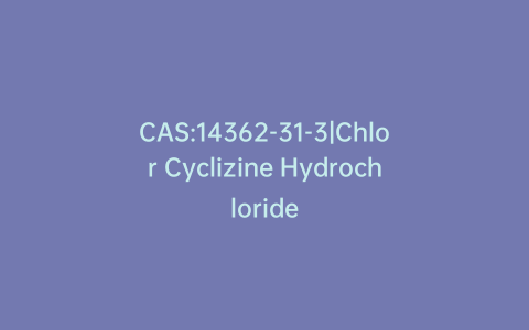 CAS:14362-31-3|Chlor Cyclizine Hydrochloride