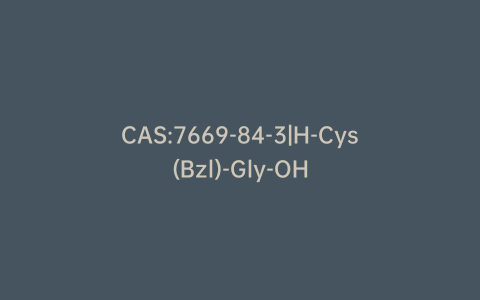 CAS:7669-84-3|H-Cys(Bzl)-Gly-OH