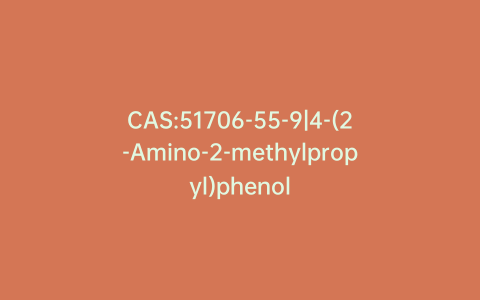 CAS:51706-55-9|4-(2-Amino-2-methylpropyl)phenol