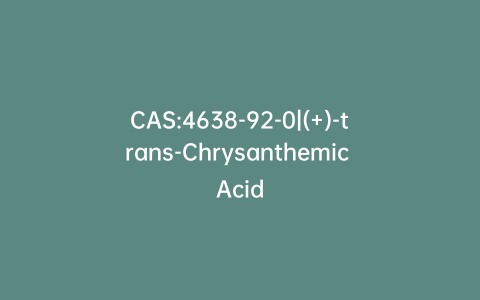 CAS:4638-92-0|(+)-trans-Chrysanthemic Acid