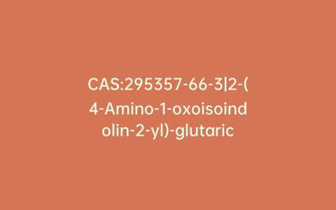 CAS:295357-66-3|2-(4-Amino-1-oxoisoindolin-2-yl)-glutaric Acid