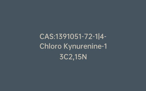 CAS:1391051-72-1|4-Chloro Kynurenine-13C2,15N