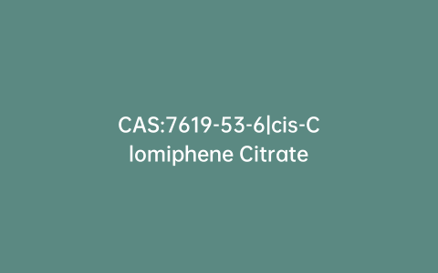 CAS:7619-53-6|cis-Clomiphene Citrate