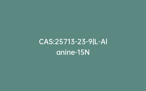 CAS:25713-23-9|L-Alanine-15N