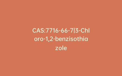 CAS:7716-66-7|3-Chloro-1,2-benzisothiazole