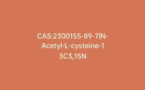 CAS:2300155-89-7|N-Acetyl-L-cysteine-13C3,15N