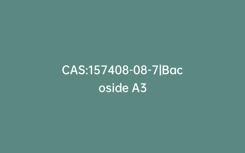 CAS:157408-08-7|Bacoside A3