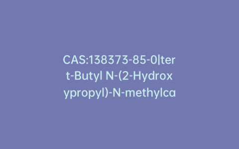 CAS:138373-85-0|tert-Butyl N-(2-Hydroxypropyl)-N-methylcarbamate