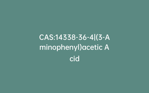 CAS:14338-36-4|(3-Aminophenyl)acetic Acid
