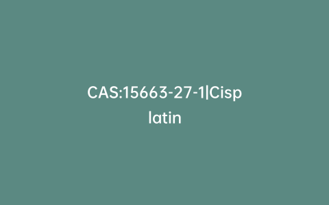 CAS:15663-27-1|Cisplatin