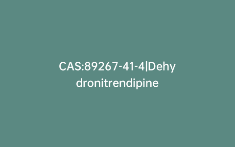 CAS:89267-41-4|Dehydronitrendipine