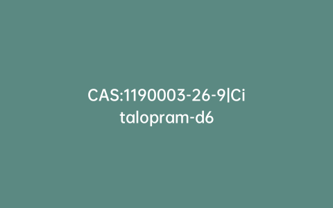 CAS:1190003-26-9|Citalopram-d6