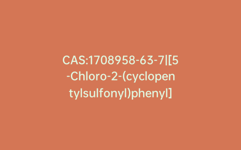 CAS:1708958-63-7|[5-Chloro-2-(cyclopentylsulfonyl)phenyl]-hydrazine