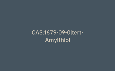 CAS:1679-09-0|tert-Amylthiol