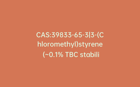 CAS:39833-65-3|3-(Chloromethyl)styrene (~0.1% TBC stabilizer)