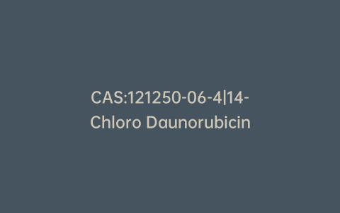 CAS:121250-06-4|14-Chloro Daunorubicin