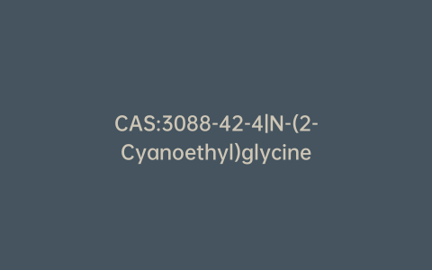 CAS:3088-42-4|N-(2-Cyanoethyl)glycine