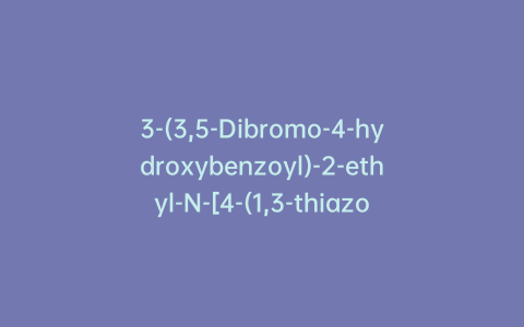 3-(3,5-Dibromo-4-hydroxybenzoyl)-2-ethyl-N-[4-(1,3-thiazol-2-ylsulfamoyl)phenyl]-1-benzofuran-6-sulfonamide